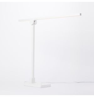 Lampe de bureau Axis en aluminium blanc