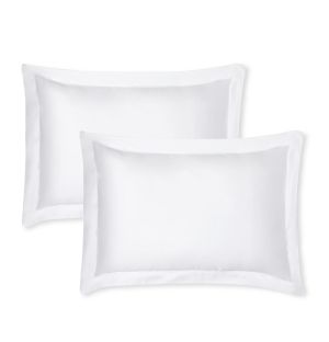 Oxford Pillowcase Sateen White with White Cord Set of 2