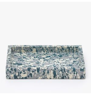 Desk Tray Marbled Teal