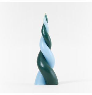 Duplero Candle in Forest & Sky Blue