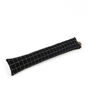 Draught Excluder in Black Check