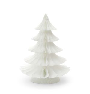 Large Curve Tree Decoration in White