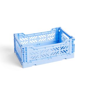 Small Foldable Crate in Pale Blue