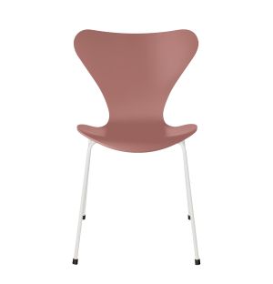Series 7 3107 Chair in Lacquered Ash & White