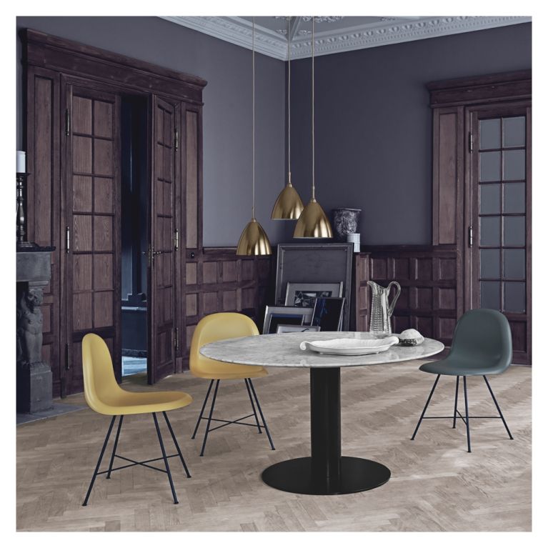 Gubi 2 0 Dining Table Black Marble, Small Round Black Marble Dining Table